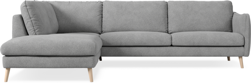 Madison - 3-sits soffa med divan vänster - Vit