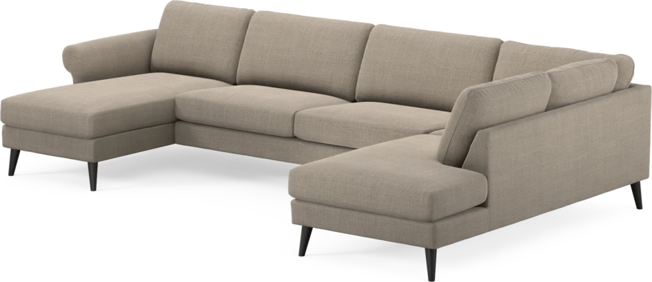 Bridge - 3-sits soffa med schäslong vänster och divan höger - Beige