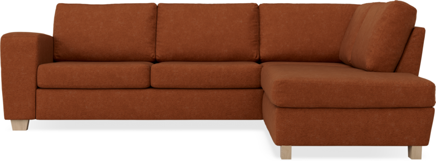 Friday - 2,5-sits soffa med divan höger - Orange