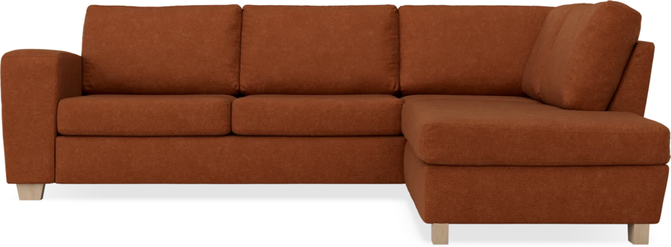 Friday - 2,5-sits soffa med divan höger - Orange