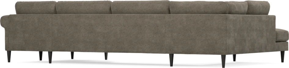 Bridge - 3-sits soffa med divan vänster och schäslong höger - Brun