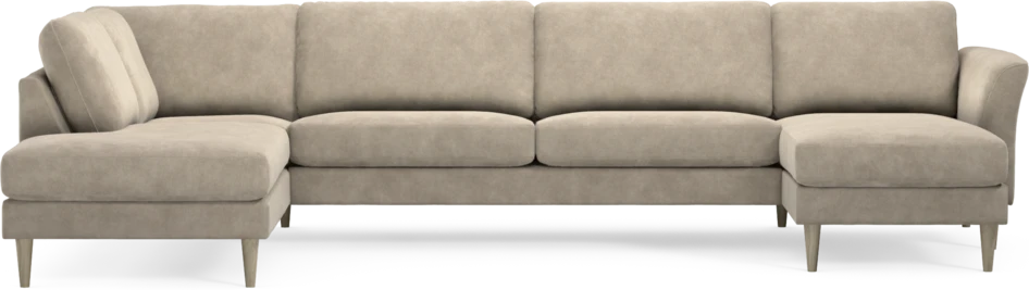 Bridge - 3-sits soffa med divan vänster och schäslong höger - Beige