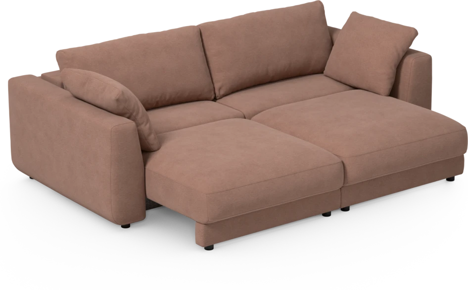 Amie - Bäddsoffa 3-sits - Rosa