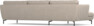 Madison Lux - 3-sits soffa med schäslong vänster - Beige