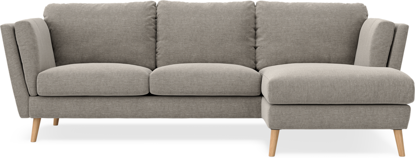 Madison Lux - 2-sits soffa med schäslong höger - Grön