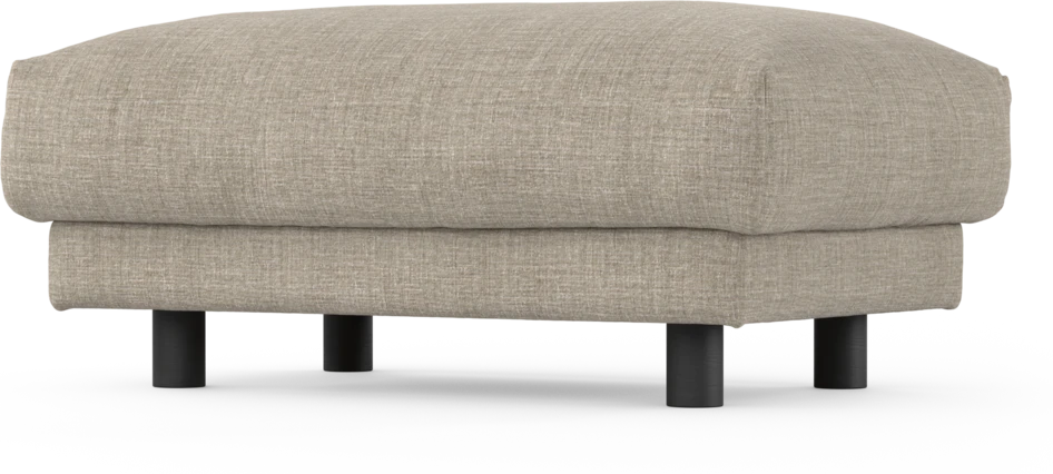Cherrie - Fotpall 110, fast klädsel - Beige