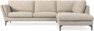 Madison Lux - 3-sits soffa med divan höger - Vit