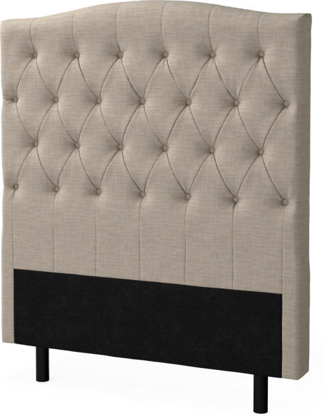 Delux Välvd - Sänggavel, 90-210 cm - Beige