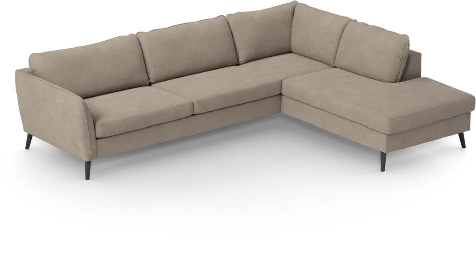County - 2,5-sits soffa med divan höger - Beige