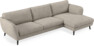 Madison Lux - 3-sits soffa med schäslong höger - Vit