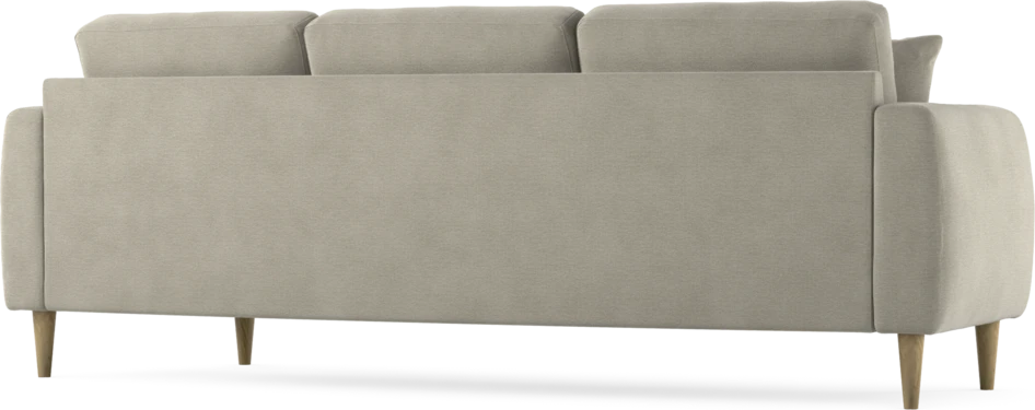Eden - 3-sits soffa svängd - Brun
