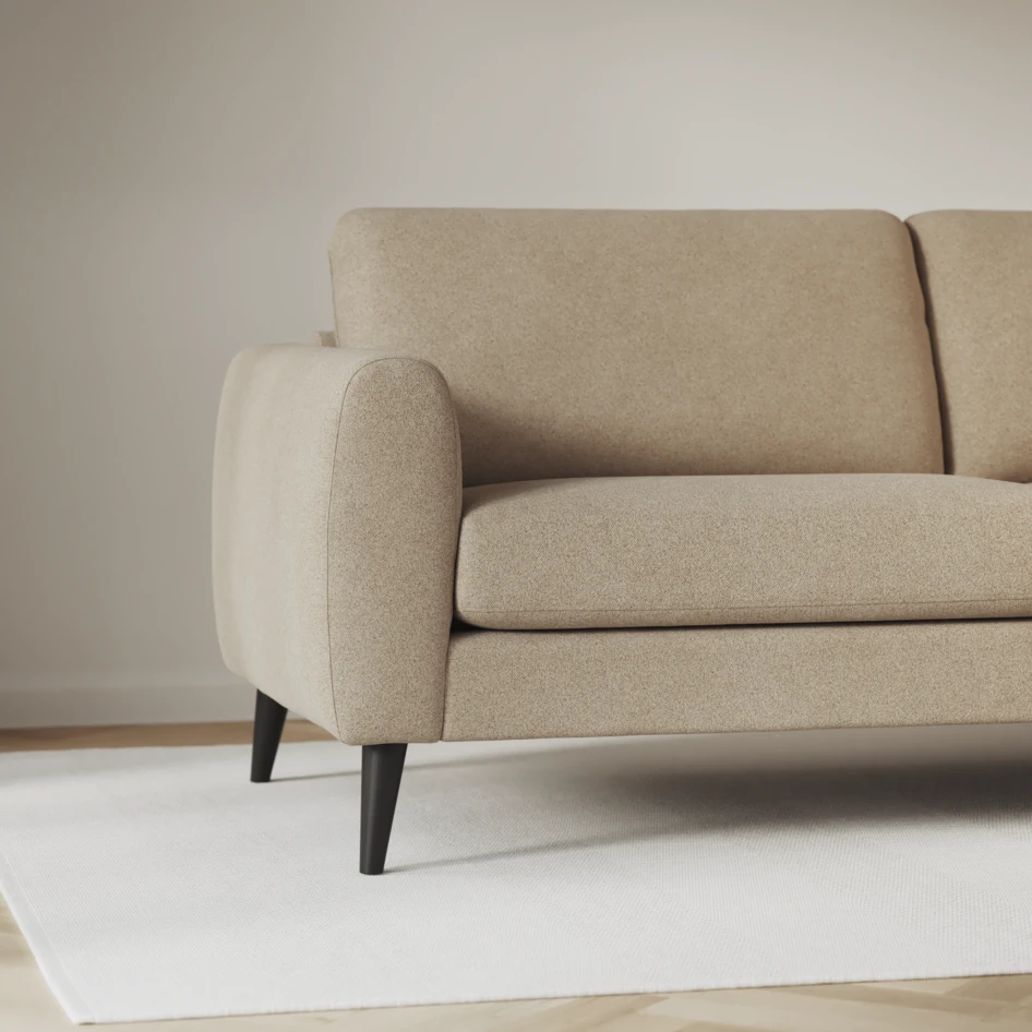 Bridge - Hörnsoffa, 2+3-sits med schäslong höger - Beige