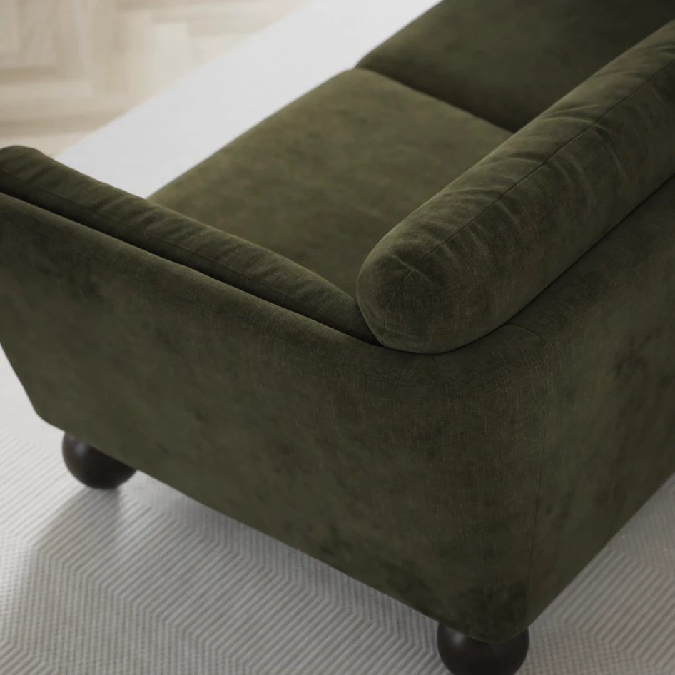 Madison - 2-sits soffa med divan vänster och schäslong höger - Grön