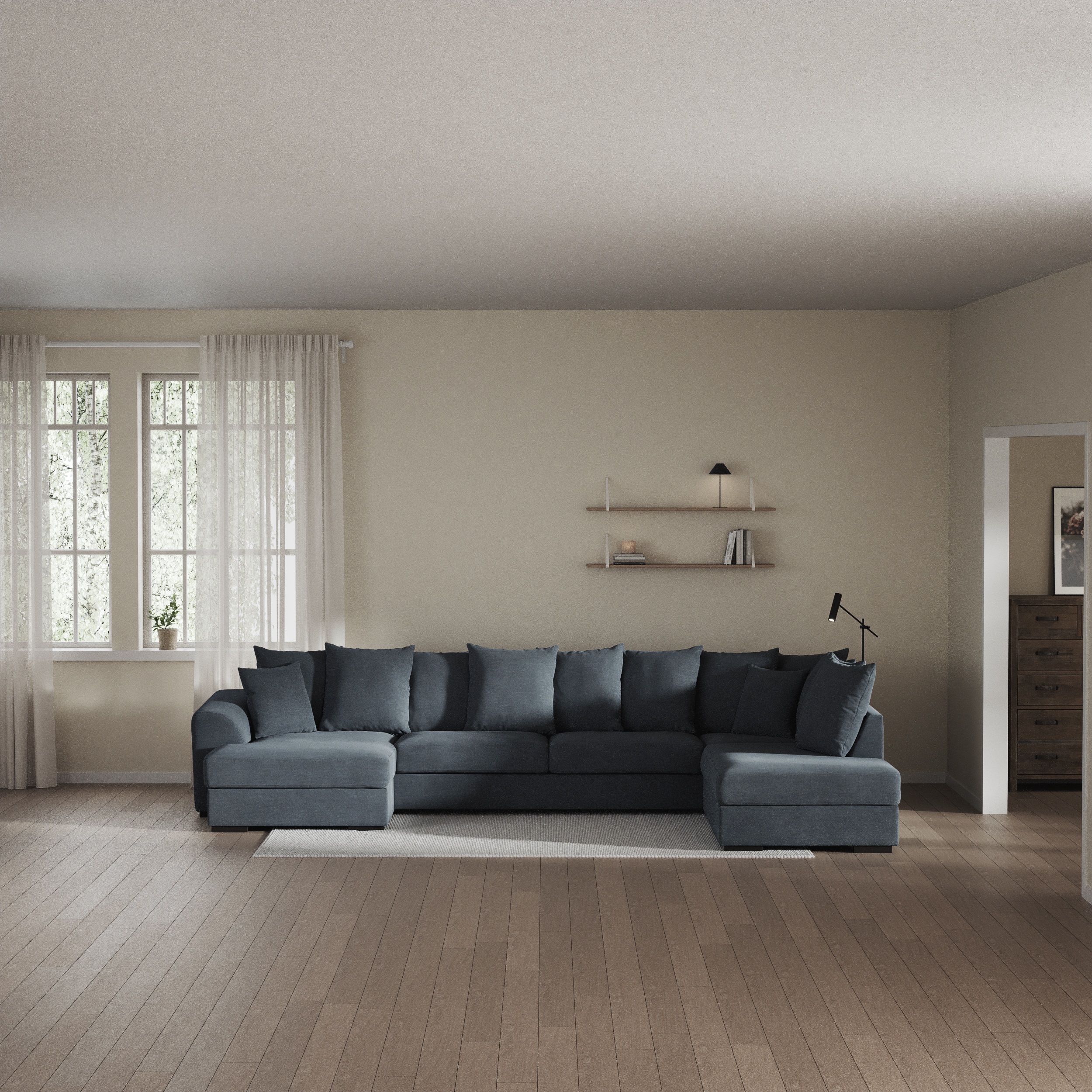 Town - 3-sits soffa med divan höger och schäslong vänster - inspiration