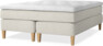 Delux Sense - Kontinentalsäng, dubbelsäng med bäddmadrass - Beige