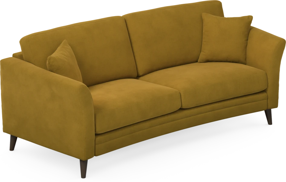 Eden - 2,5-sits soffa svängd - Gul