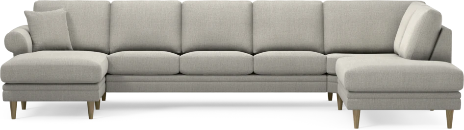 Eden - 3-sits soffa med schäslong vänster och divan höger - Grå
