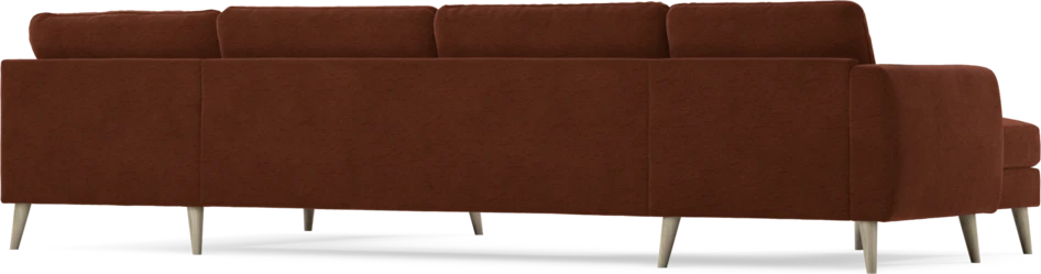 Bridge - 3-sits soffa med schäslong vänster och divan höger - Orange