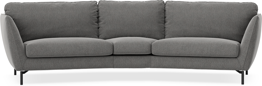 Madison - 3-sits soffa svängd, 90 cm - Grå