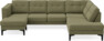 Rio - 3-sits soffa med schäslong vänster och divan höger - Grön