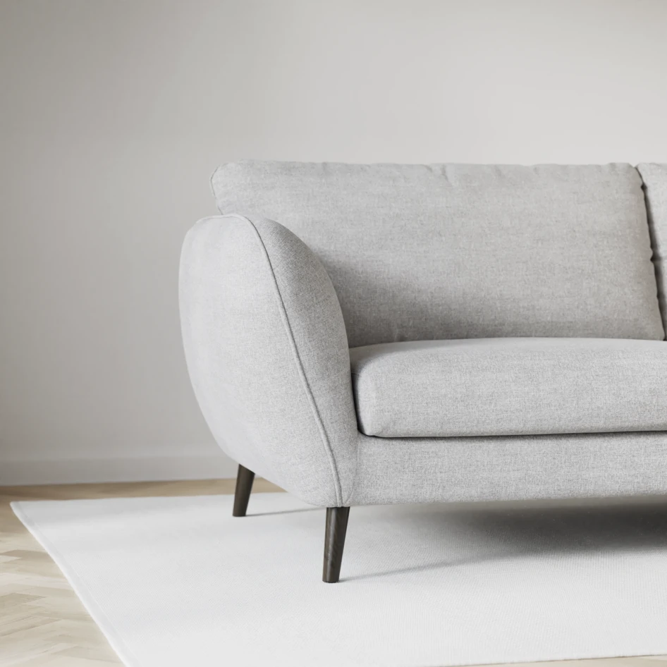 Madison Lux - 2-sits soffa med schäslong vänster och divan höger - Grå