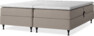Delux Sense - Ställbar säng, dubbelsäng med bäddmadrass - Beige
