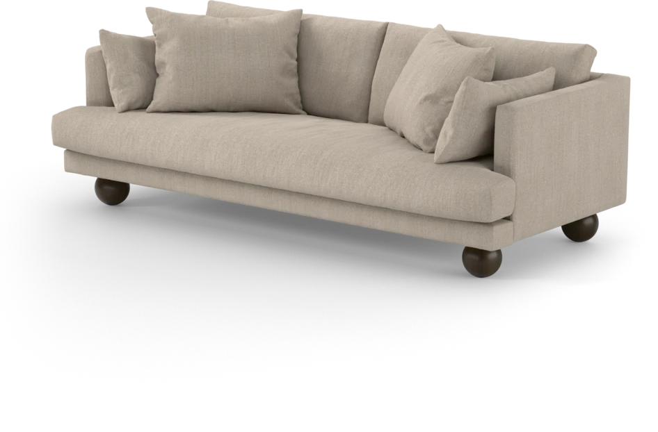 Harper - 3-sits soffa, hel dyna - Beige