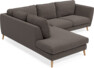 Madison - 2-sits soffa med divan vänster - Grå
