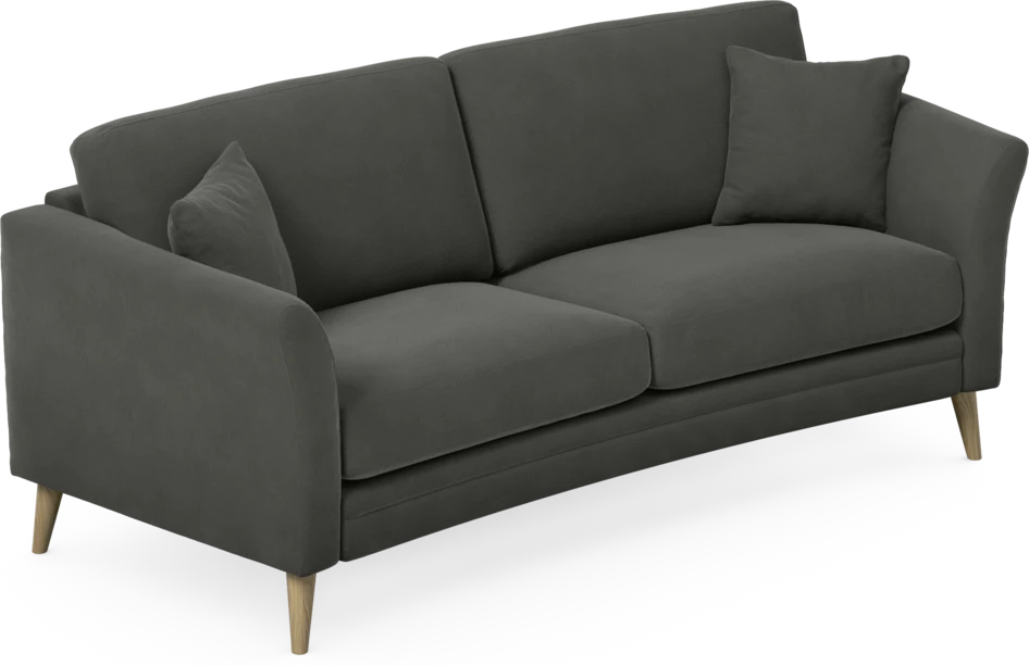 Eden - 2,5-sits soffa svängd - Grå