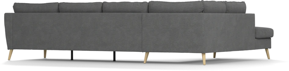 County - 3-sits soffa med divan vänster - Grå