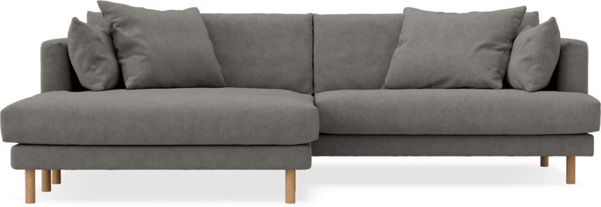 Harper - 4-sits med schäslong XL vänster - Grå