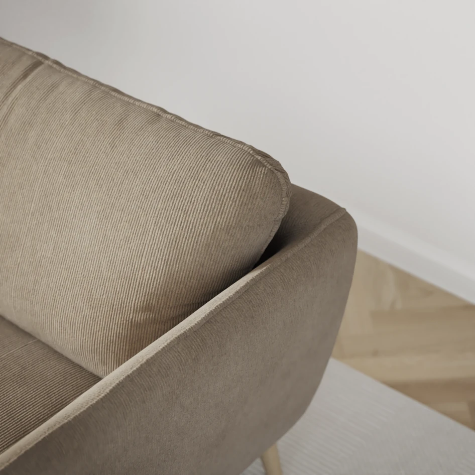Madison Lux - 2-sits soffa med divan vänster och schäslong höger - Beige