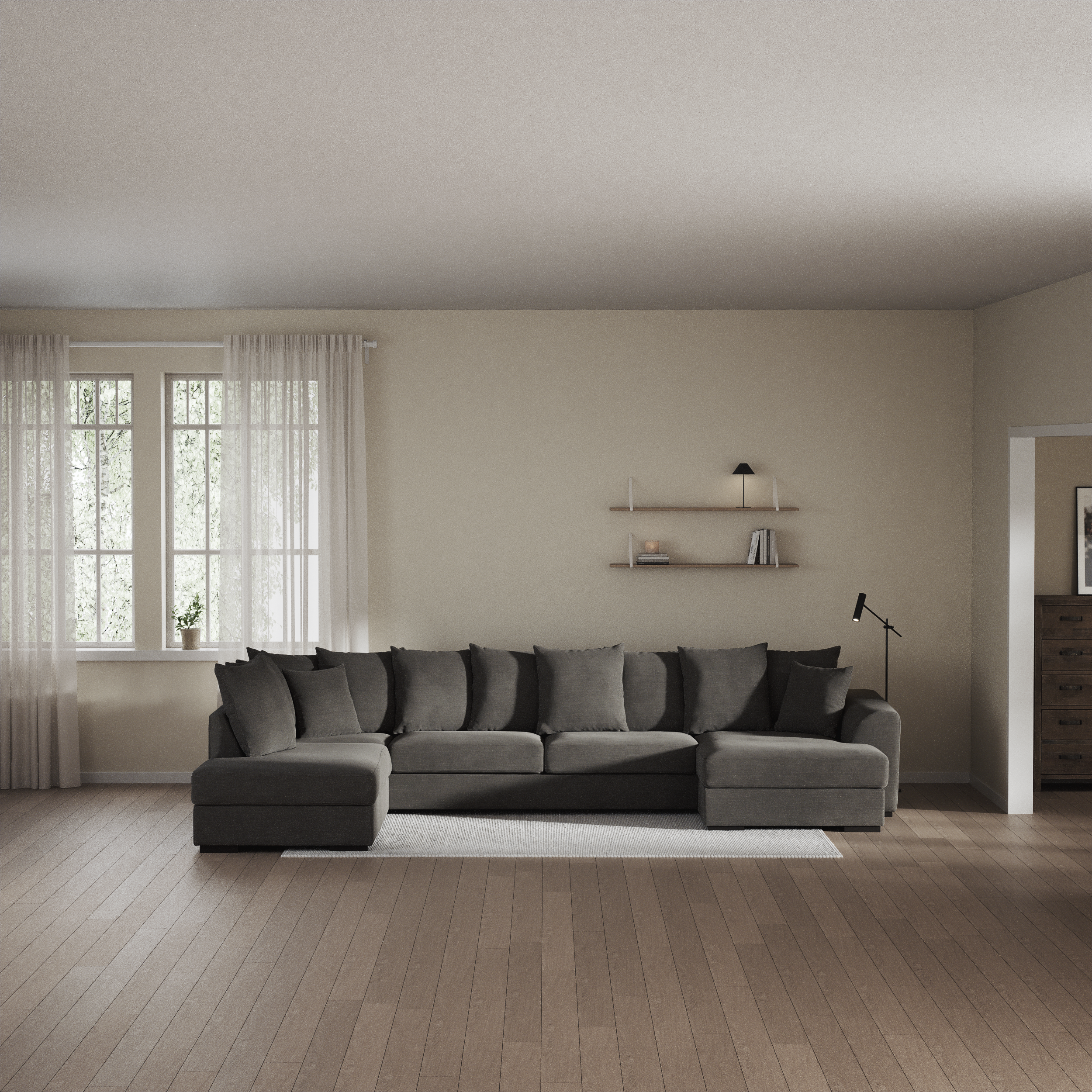 Town - 3-sits soffa med divan vänster och schäslong höger - inspiration