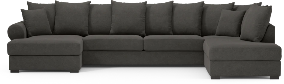 Town - 3-sits soffa med divan höger och schäslong vänster - Brun