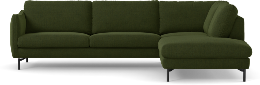 Madison Lux - 3-sits soffa med divan höger - Grön