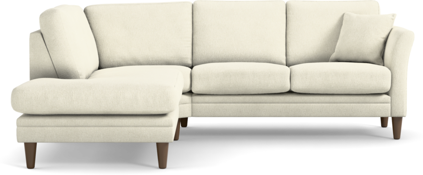 Eden - 2-sits soffa med divan - Vit