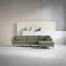 County - 2,5-sits soffa med divan höger - Grön