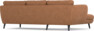 Madison Lux - 2-sits soffa med schäslong vänster - Orange