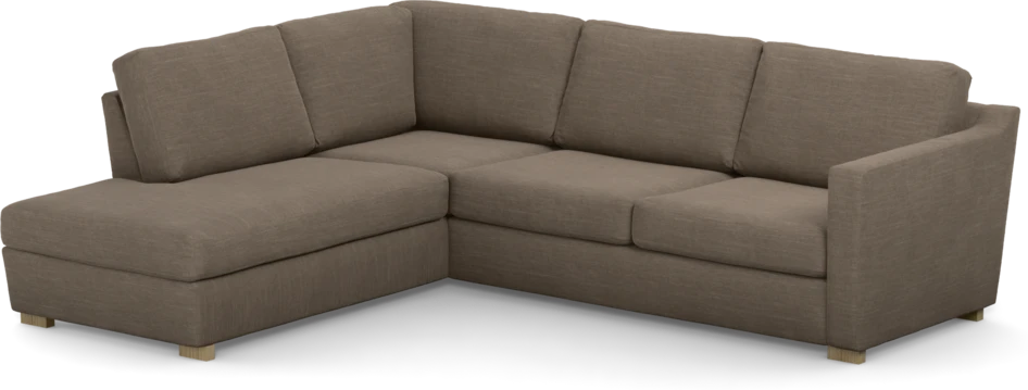 Friday - 2,5-sits soffa med divan vänster - Brun