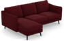 Madison Lux - 2-sits soffa med schäslong vänster - Röd