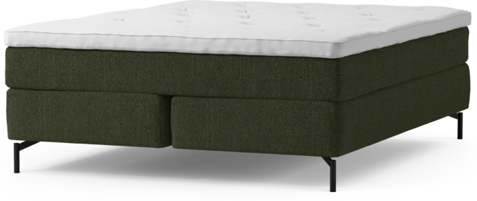 Delux Sense, Kontinentalsäng, dubbelsäng med bäddmadrass och sängben