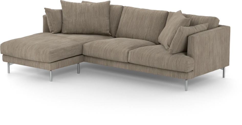 Harper - 4-sits med schäslong vänster - Beige