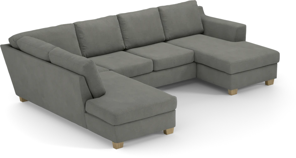 Friday - 3-sits soffa med divan vänster och schäslong höger - Grå