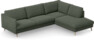 Madison Lux - 3-sits soffa med divan höger - Grön