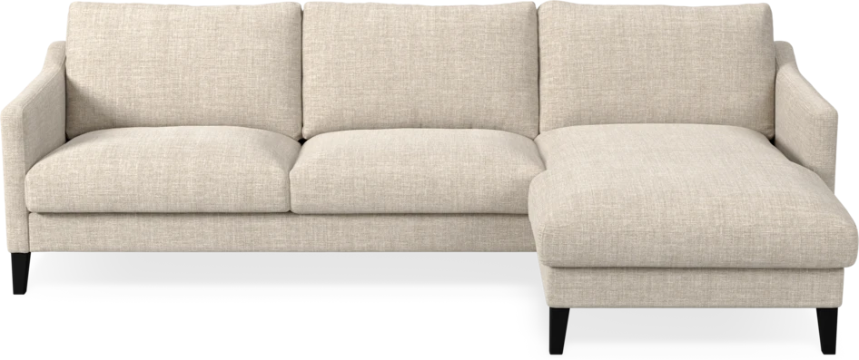 Winston - 3-sits soffa med schäslong, vändbar - Beige