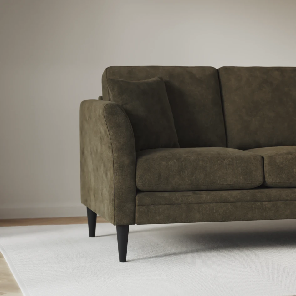 Eden - 3-sits soffa med divan vänster och schäslong höger - Grön