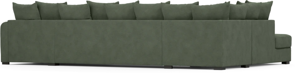 Town - 3-sits soffa med divan vänster och schäslong höger - Grön