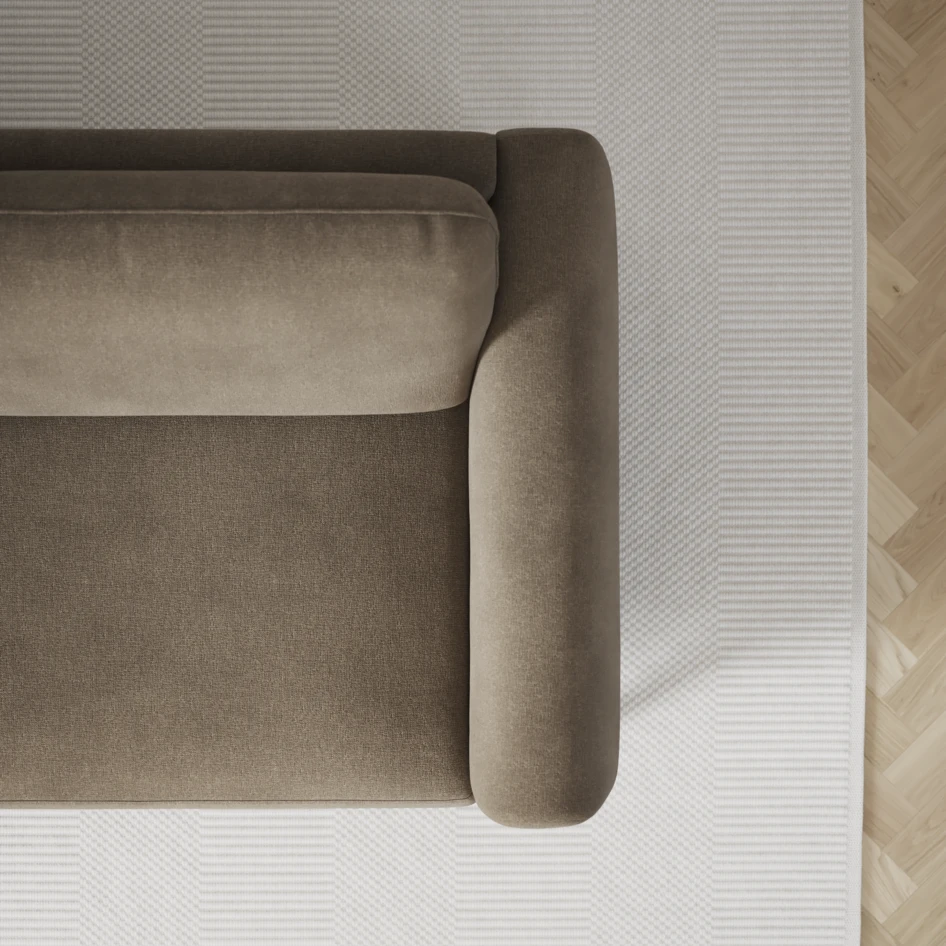Bridge - 3-sits soffa med schäslong vänster och divan höger - Beige