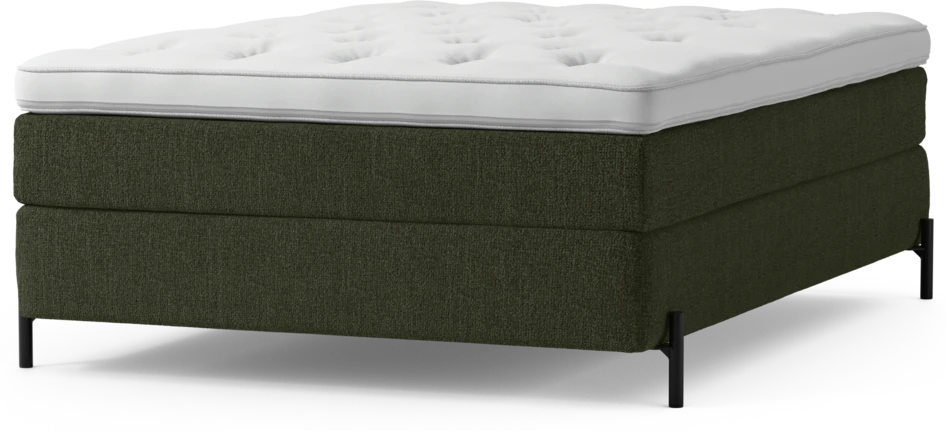 Delux Sense - Kontinentalsäng, enkelsäng 140 cm med bäddmadrass och sängben