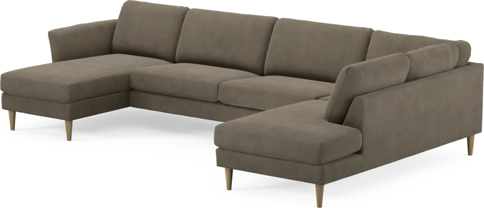 Bridge - 3-sits soffa med schäslong vänster och divan höger - Beige